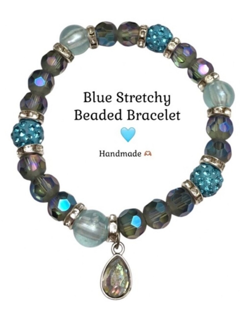 Blue Beaded Bracelet 💎